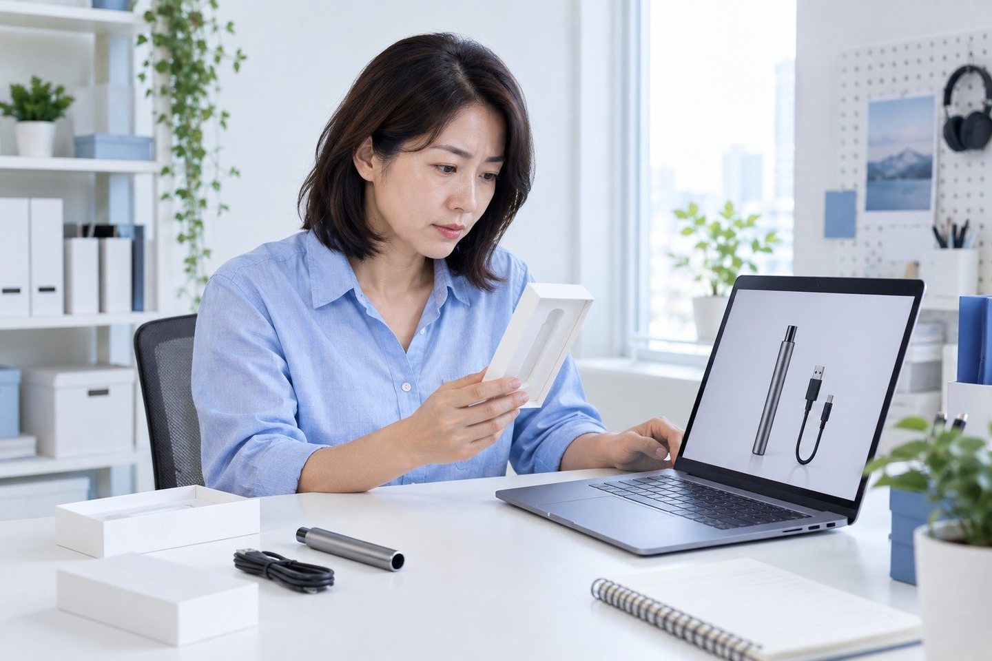 태블릿과 노트북으로 업무를 확인하는 여성 — 개인회생자 PG 카드결제 심사심사, 며칠씩 걸릴까 걱정되시죠? 연락 주시면 빠르면 당일, 아니면 익일에 열어 드립니다.